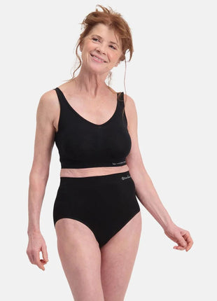 Bamboo Basics bh topje seamless knitted padded bra black dames FLEUR-001 Bamboo Basics brassière seamless knitted padded bra black femmes
