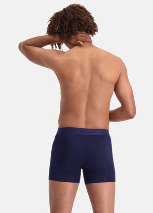 Bamboo Basics short 3 pack knitted boxershorts navy heren JAMES-001 Bamboo Basics boxer lot 3 knitted boxershorts navy hommes