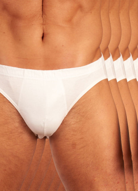 Dulcia slip 6 pack atletic cotton mini white heren 905-8880-white-x6 Dulcia slip lot de 6 atletic cotton mini white hommes