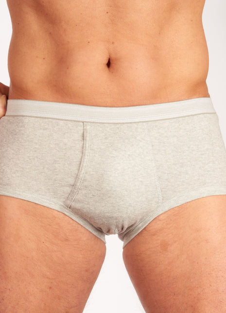 Dulcia slip 6 pack basic cotton 1-1 rib grey heren 695-0992-grey-x6 Dulcia slip lot de 6 basic cotton 1-1 rib grey hommes