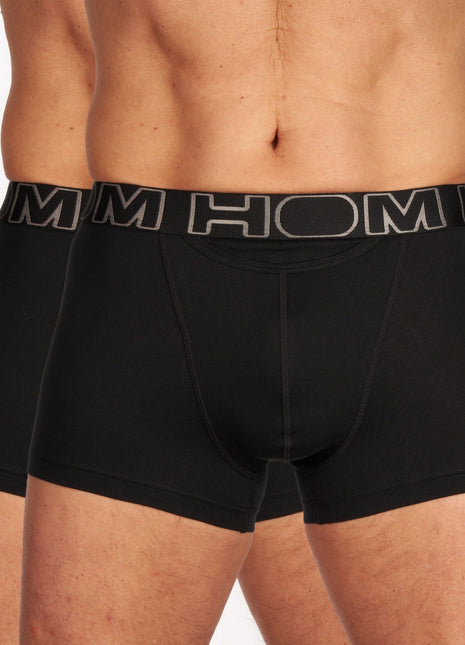 Hom short 2 pack ho1 boxer briefs black heren 400405-V001 Hom boxer 2 pack ho1 boxer briefs black hommes
