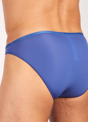 Hom slip plumes micro briefs blue heren 404756-00BI Hom slip plumes micro briefs blue hommes
