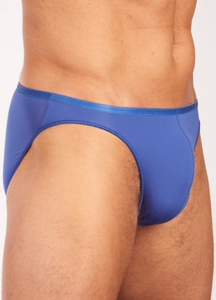 Hom slip plumes micro briefs blue heren 404756-00BI Hom slip plumes micro briefs blue hommes
