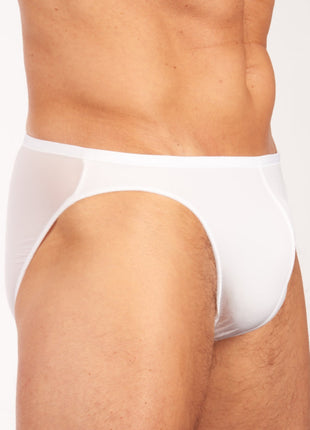 Hom slip plumes micro briefs white heren 404756-0003 Hom slip plumes micro briefs white hommes
