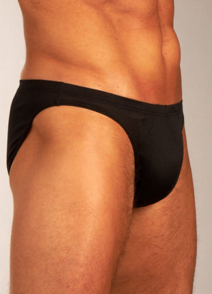Hom slip premium cotton comfort micro briefs black heren 359699-0004 Hom slip premium cotton comfort micro briefs black hommes
