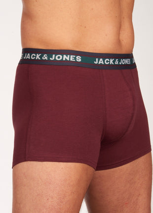 Jack & Jones short 5 pack jacoliver trunks multi heren 12165348-3228265 Jack & Jones boxer lot de 5 jacoliver trunks multi hommes
