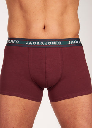 Jack & Jones short 5 pack jacoliver trunks multi heren 12165348-3228265 Jack & Jones boxer lot de 5 jacoliver trunks multi hommes
