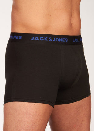 Jack & Jones short 7 pack jacbasic trunks black heren 12165587-3235165 Jack & Jones boxer lot de 7 jacbasic trunks black hommes
