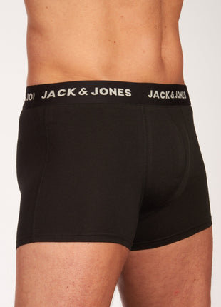 Jack & Jones short 7 pack jacbasic trunks black heren 12165587-3235165 Jack & Jones boxer lot de 7 jacbasic trunks black hommes
