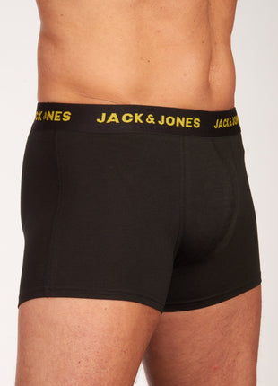 Jack & Jones short 7 pack jacbasic trunks black heren 12165587-3235165 Jack & Jones boxer lot de 7 jacbasic trunks black hommes
