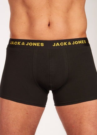 Jack & Jones short 7 pack jacbasic trunks black heren 12165587-3235165 Jack & Jones boxer lot de 7 jacbasic trunks black hommes
