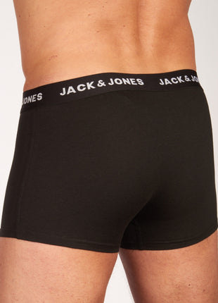 Jack & Jones short 7 pack jacbasic trunks black heren 12165587-3235165 Jack & Jones boxer lot de 7 jacbasic trunks black hommes
