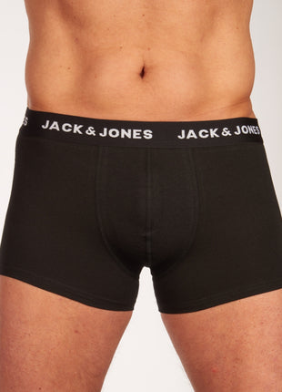 Jack & Jones short 7 pack jachuey trunks black heren 12171258-3327169 Jack & Jones boxer lot de 7 jachuey trunks black hommes
