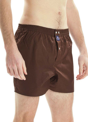 McAlson wijde boxershort classic brown heren M0108 McAlson caleçon classic brown hommes
