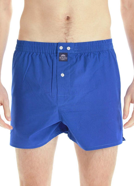 McAlson wijde boxershort classic royal blue heren M0104 McAlson caleçon classic royal blue hommes
