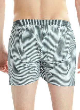McAlson wijde boxershort fine striped green heren M0244 McAlson caleçon fine striped green hommes
