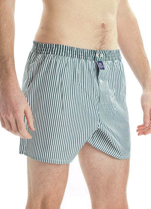 McAlson wijde boxershort fine striped green heren M0244 McAlson caleçon fine striped green hommes
