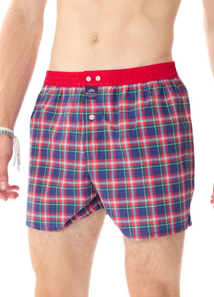 McAlson wijde boxershort gingham red heren M5069 McAlson caleçon gingham red hommes
