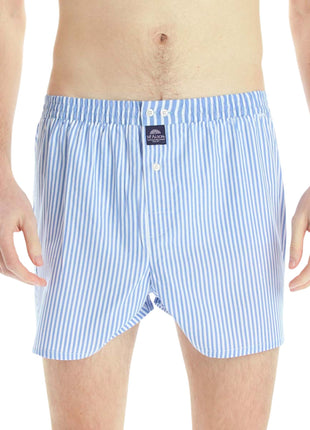 McAlson wijde boxershort striped baby blue heren M0235 McAlson caleçon striped baby blue hommes
