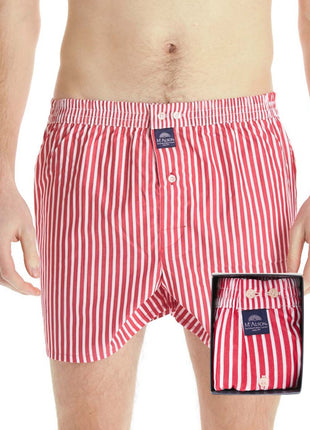 McAlson wijde boxershort striped red heren M0236 McAlson caleçon striped red hommes
