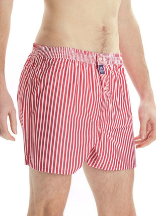 McAlson wijde boxershort striped red heren M0236 McAlson caleçon striped red hommes
