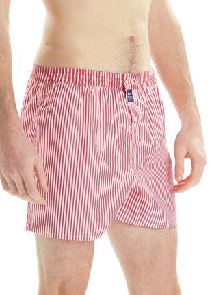 McAlson wijde boxershort striped red heren M0237 McAlson caleçon striped red hommes
