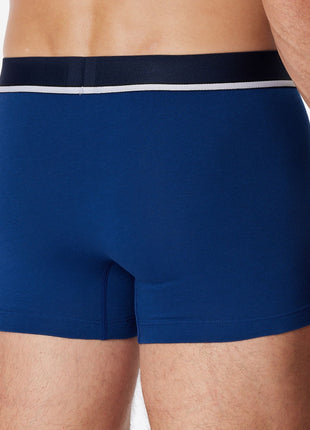 Schiesser short 3 pack 95/5 organic cotton boxer briefs blue / dark blue / black heren 173986-908 Schiesser boxer lot de 3 95/5 organic cotton boxer briefs blue / dark blue / black hommes