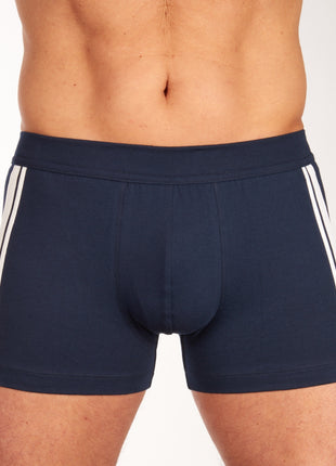 Schiesser short 3 pack 95/5 organic cotton boxer briefs dark blue heren 173816-803 Schiesser boxer lot de 3 95/5 organic cotton boxer briefs dark blue hommes
