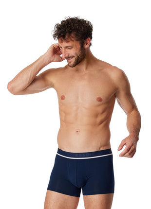 Schiesser short 3 pack 95/5 organic cotton boxer briefs grey / blue / black heren 173986-910 Schiesser boxer lot de 3 95/5 organic cotton boxer briefs grey / blue / black hommes