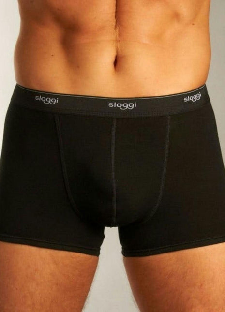 Sloggi short basic black heren 10004753-0004 Sloggi boxer basic black hommes
