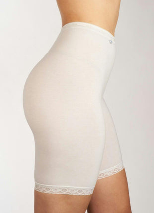 Sloggi short basic+ long white dames 10007643-0003 Sloggi shorty basic+ long white femmes
