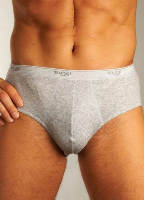 Sloggi slip basic midi grey heren 10004712-0034 Sloggi slip basic midi grey hommes
