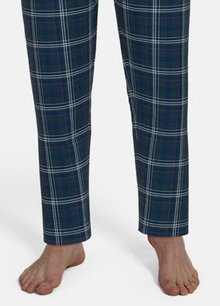 Tom Tailor pyjama lange broek milos blue checkered heren 71460-4009-654 Tom Tailor pyjama pantalon long milos blue checkered hommes