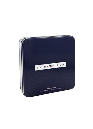 Tommy Hilfiger sokken 4 paar tin giftbox sock navy heren 701235375-001 Tommy Hilfiger chaussettes 4 paires tin giftbox sock navy hommes