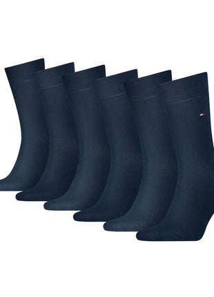 Tommy Hilfiger sokken 6 paar sock dark navy heren 701219561-002 Tommy Hilfiger chaussettes 6 paires sock dark navy hommes